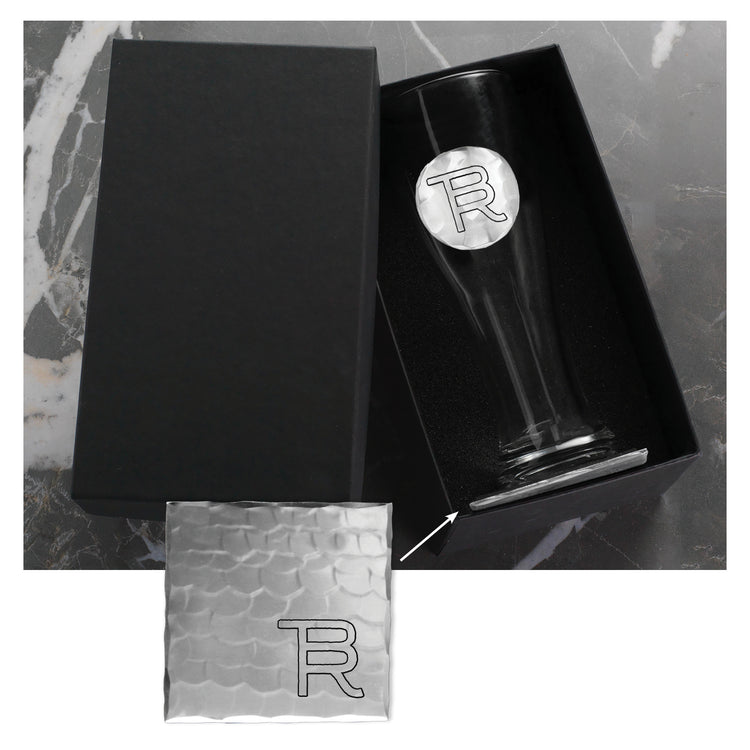 SOHO Single Pilsner and Square Coaster Set