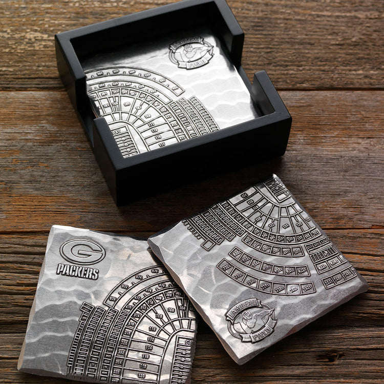 Square Coaster Set with Stacker