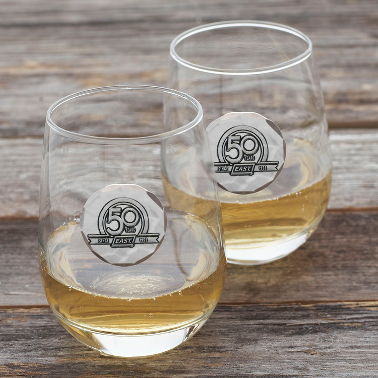 York Stemless Wine Glass Set of 2