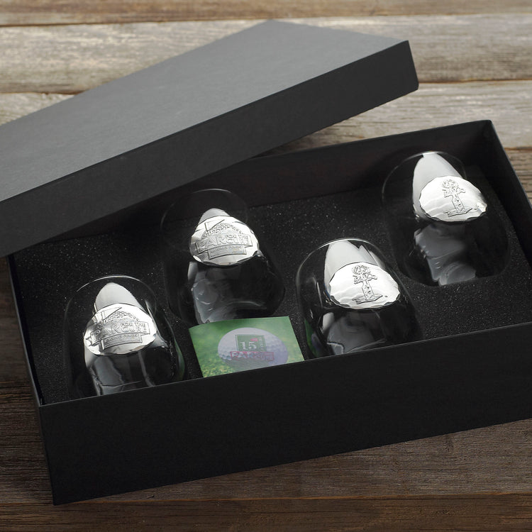 York Stemless Wine Glass Set of 4