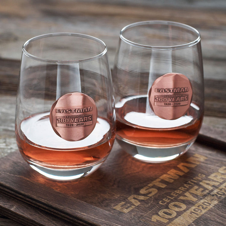 York Stemless Wine Glass Set of 2