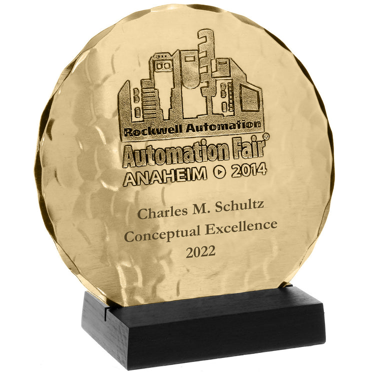 6" Round Award with Base