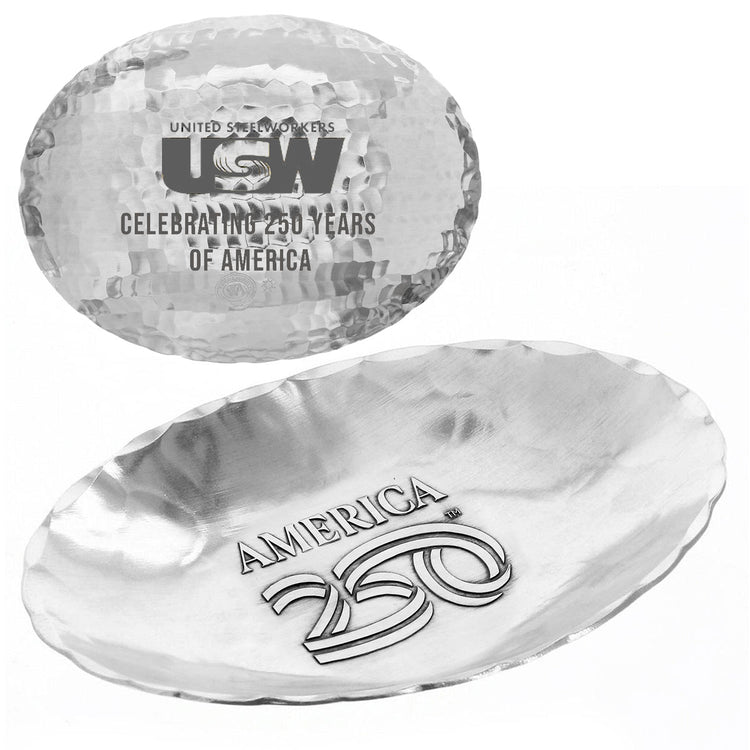 America250 Small Oval Dish with Custom Engraving