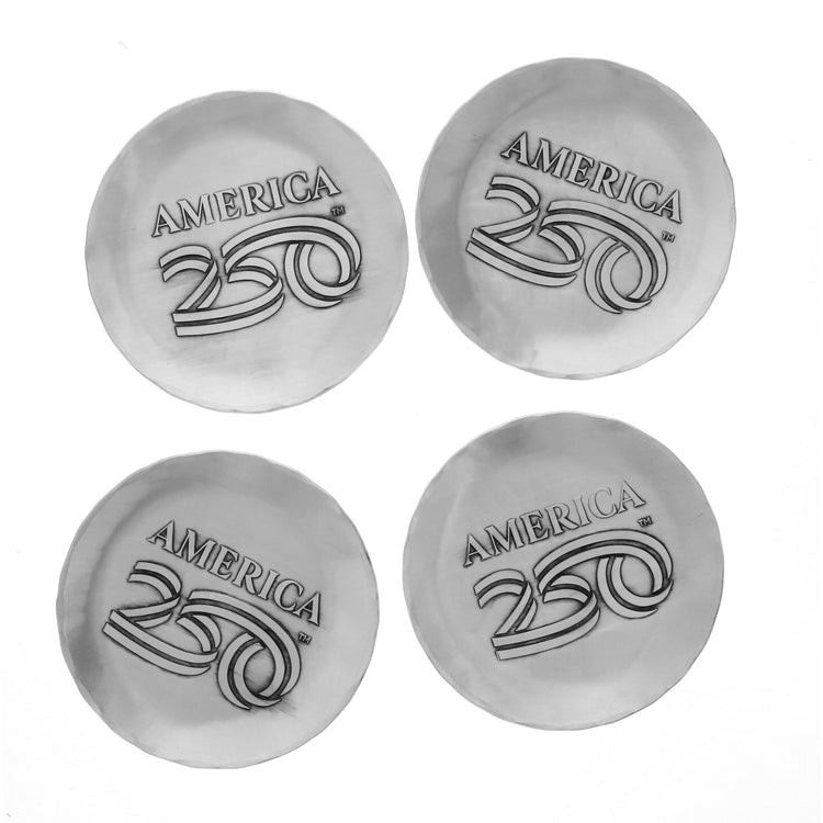 America250 Coaster Set with Caddy with Custom Engraving
