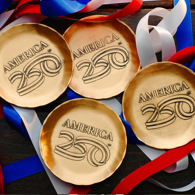America250 Coaster Set with Caddy with Custom Engraving
