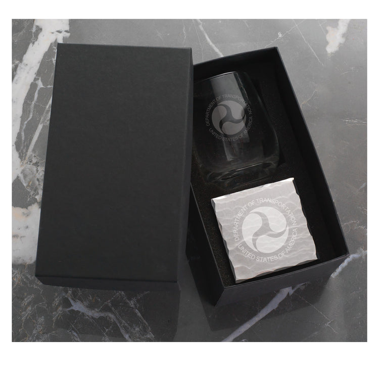 SOHO Single Wine Glass and Square Coaster Set