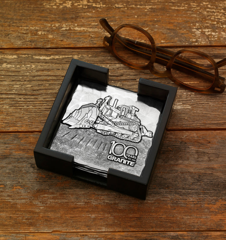 Square Coaster Set with Stacker