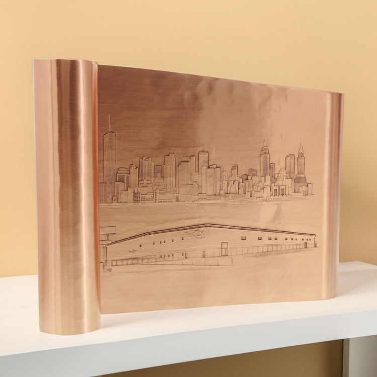 Large Free Standing Scroll Award