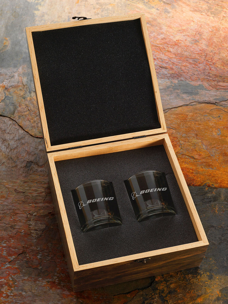 Manhattan 2-Piece Rocks Set in Engraved Box
