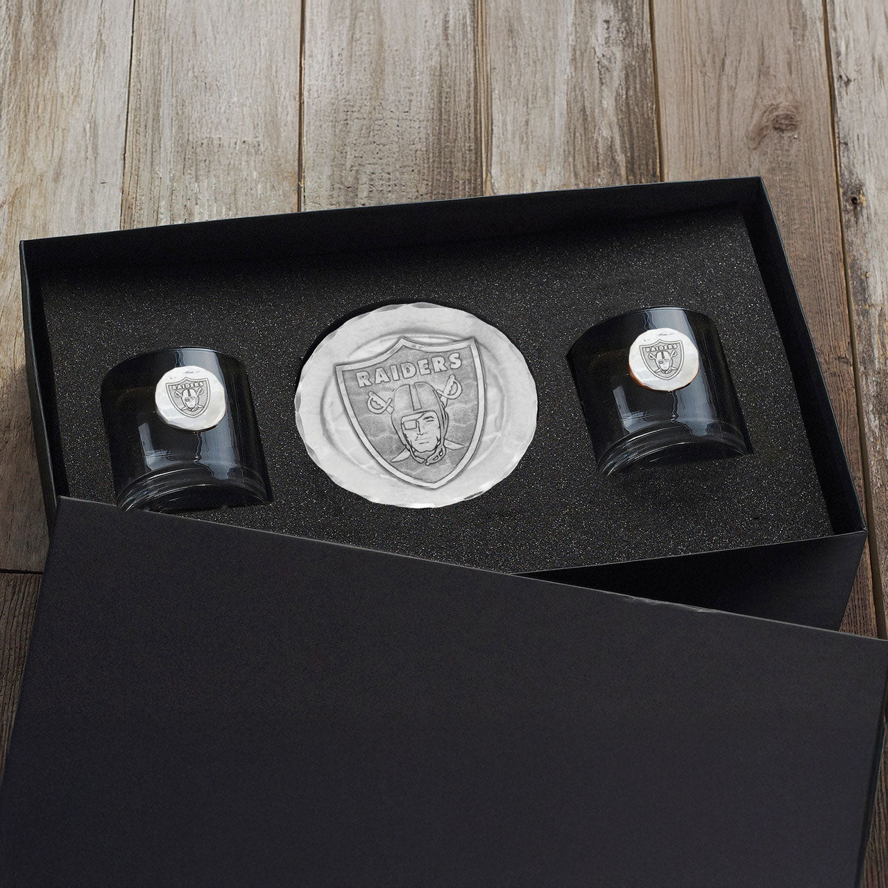 Coaster Carrying Rocksa 2-Piece Rocks Glass and Coaster Set