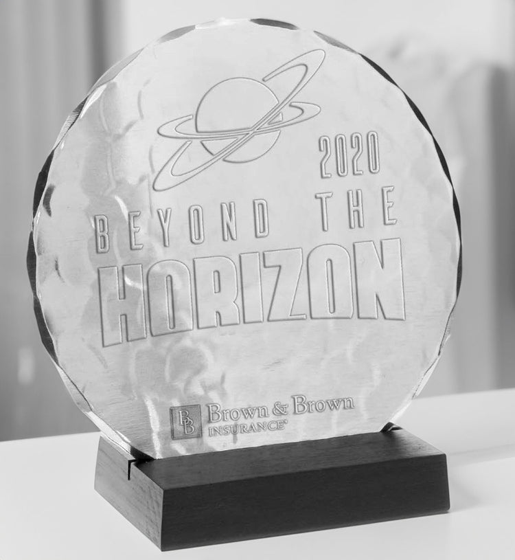 6" Round Award with Base