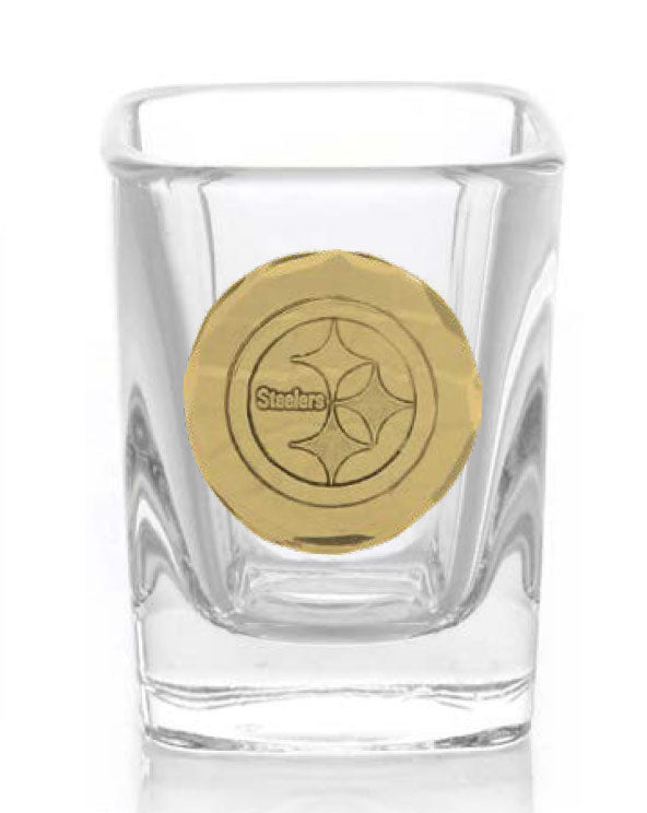 Square Shot Glass with Medallion